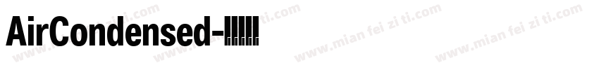 AirCondensed字体转换