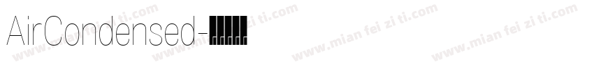 AirCondensed字体转换
