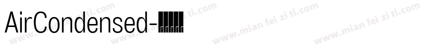 AirCondensed字体转换