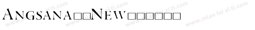 Angsana20New字体转换