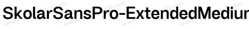 SkolarSansPro-ExtendedMedium字体转换