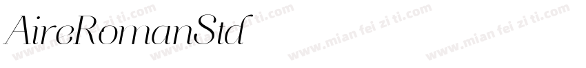AireRomanStd字体转换