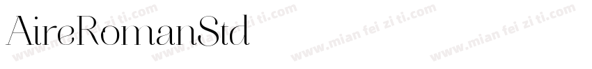 AireRomanStd字体转换