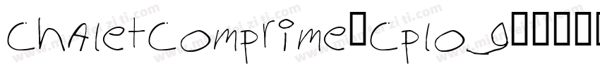 chaletcomprime-cplog字体转换