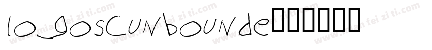 logoscunbounde字体转换