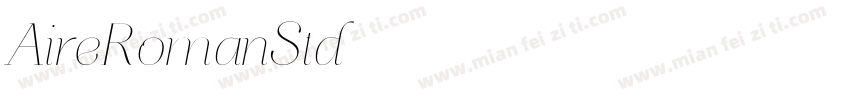 AireRomanStd字体转换