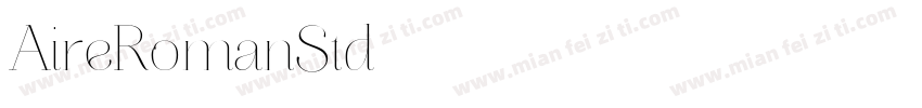 AireRomanStd字体转换