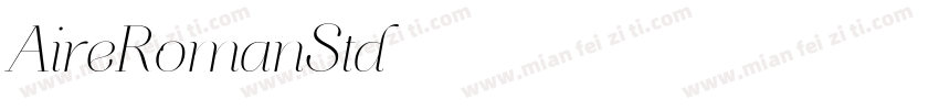 AireRomanStd字体转换