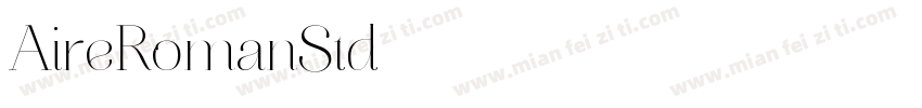 AireRomanStd字体转换
