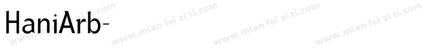 HaniArb字体转换