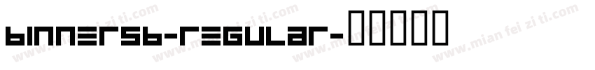 binnersb-regular字体转换