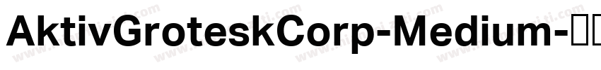 AktivGroteskCorp-Medium字体转换
