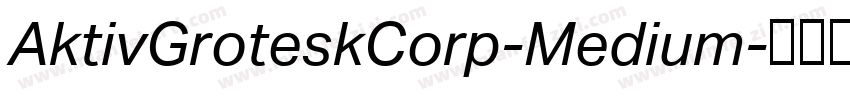 AktivGroteskCorp-Medium字体转换