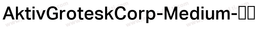 AktivGroteskCorp-Medium字体转换