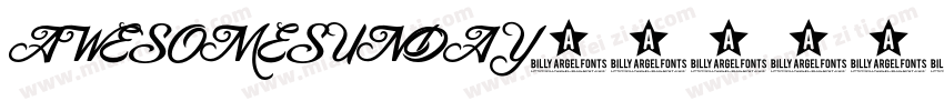 AWESOMESUNDAY字体转换