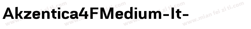 Akzentica4FMedium-It字体转换