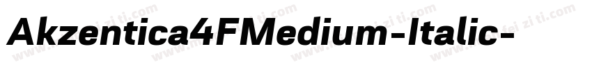 Akzentica4FMedium-Italic字体转换
