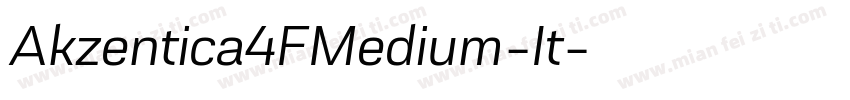 Akzentica4FMedium-It字体转换