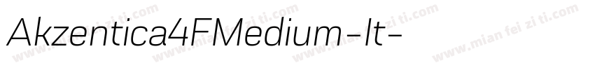 Akzentica4FMedium-It字体转换