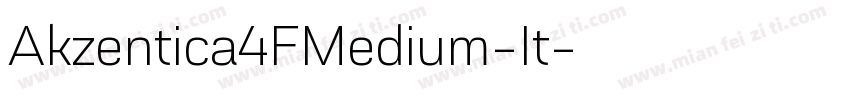 Akzentica4FMedium-It字体转换