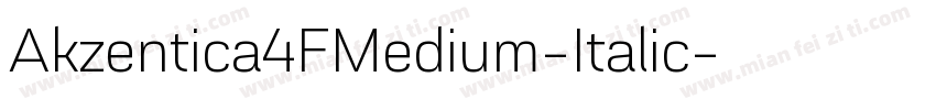 Akzentica4FMedium-Italic字体转换