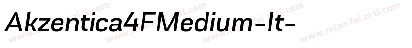 Akzentica4FMedium-It字体转换