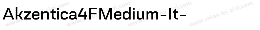 Akzentica4FMedium-It字体转换