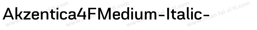 Akzentica4FMedium-Italic字体转换