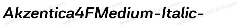Akzentica4FMedium-Italic字体转换