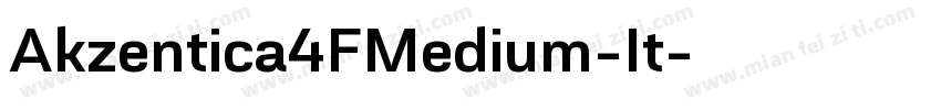 Akzentica4FMedium-It字体转换