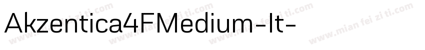Akzentica4FMedium-It字体转换