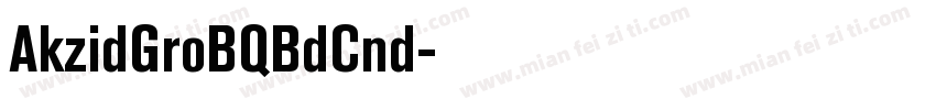 AkzidGroBQBdCnd字体转换