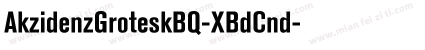 AkzidenzGroteskBQ-XBdCnd字体转换