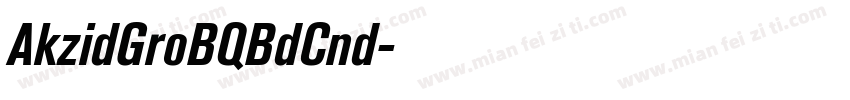 AkzidGroBQBdCnd字体转换