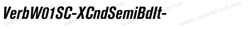 VerbW01SC-XCndSemiBdIt字体转换