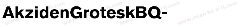 AkzidenGroteskBQ字体转换