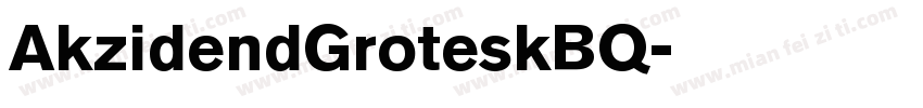 AkzidendGroteskBQ字体转换