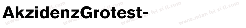 AkzidenzGrotest字体转换