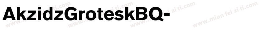 AkzidzGroteskBQ字体转换