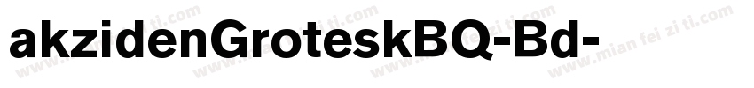 akzidenGroteskBQ-Bd字体转换