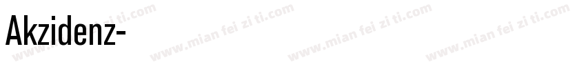 Akzidenz字体转换