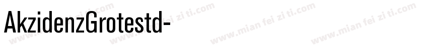 AkzidenzGrotestd字体转换