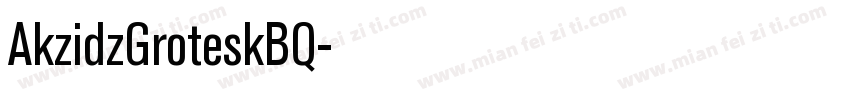 AkzidzGroteskBQ字体转换