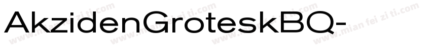 AkzidenGroteskBQ字体转换