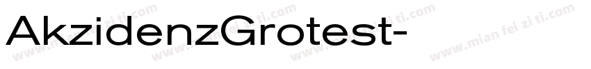 AkzidenzGrotest字体转换