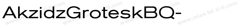 AkzidzGroteskBQ字体转换