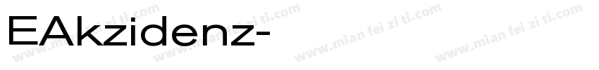 EAkzidenz字体转换