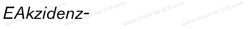 EAkzidenz字体转换
