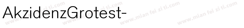 AkzidenzGrotest字体转换