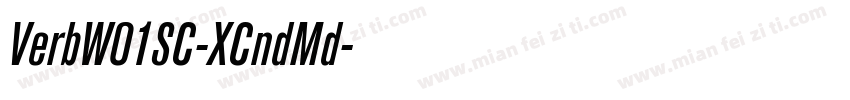 VerbW01SC-XCndMd字体转换